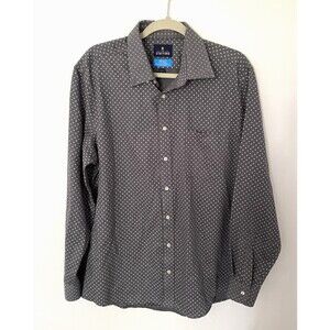 Stafford Men’s Long Sleeve Dress Shirt Coolmax Breathable Button Up L 16-16.5